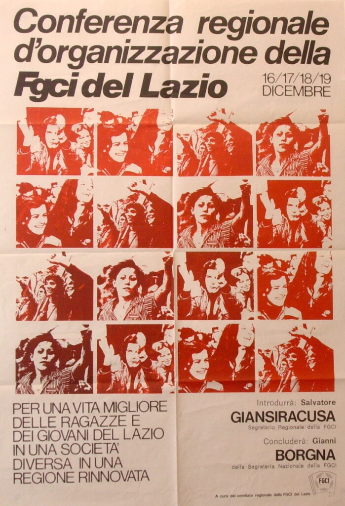 Conferenza regionale dʹorganizzazione della FGCI del Lazio