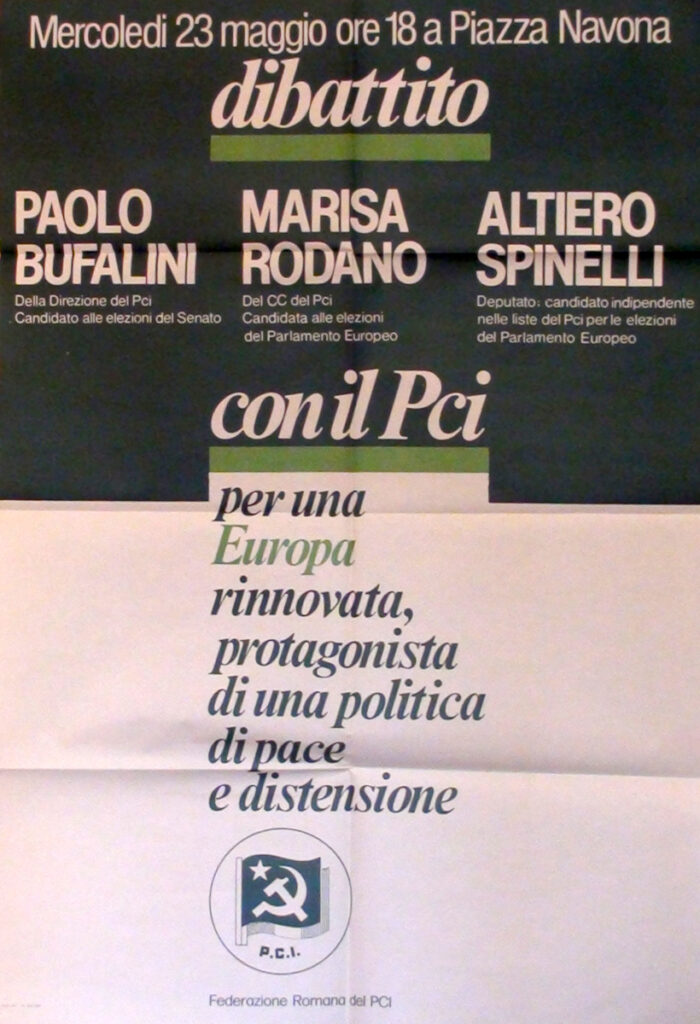 Dibattito: Paolo Bufalini, Marisa Rodano, Altiero Spinelli