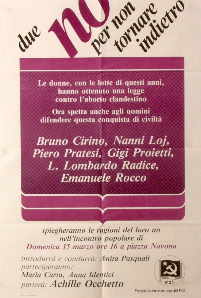 Due no per non tornare indietro