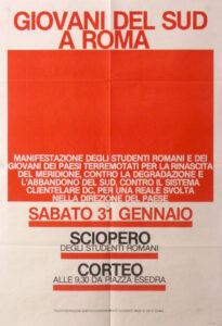 Giovani del sud a Roma