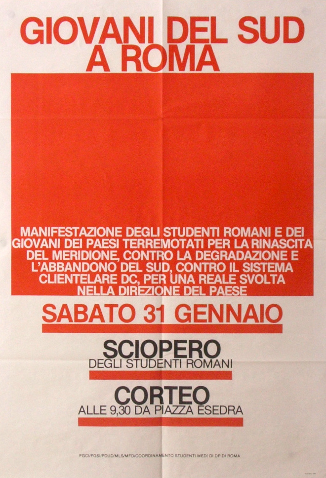 Giovani del sud a Roma