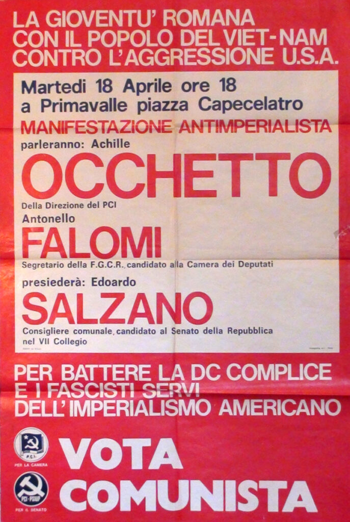 La gioventù romana con il popolo del Viet-Nam contro l'aggressione U.S.A.
