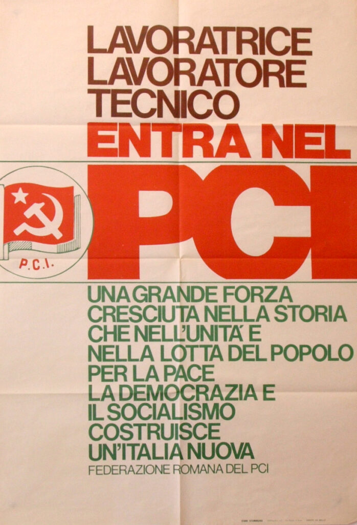Lavoratrice, lavoratore tecnico entra nel PCI