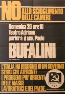 No allo scioglimento delle camere