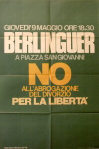 No allʹabrogazione del divorzio per la libertà