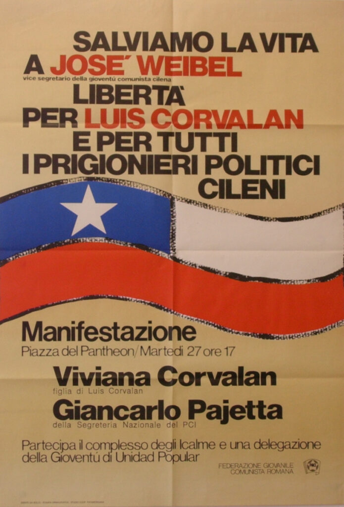 Salviamo la vita a José Weibel libertà per Luis Corvalan