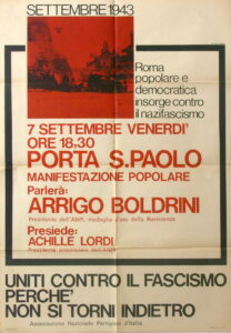 Uniti contro il fascismo perché non si torni indietro