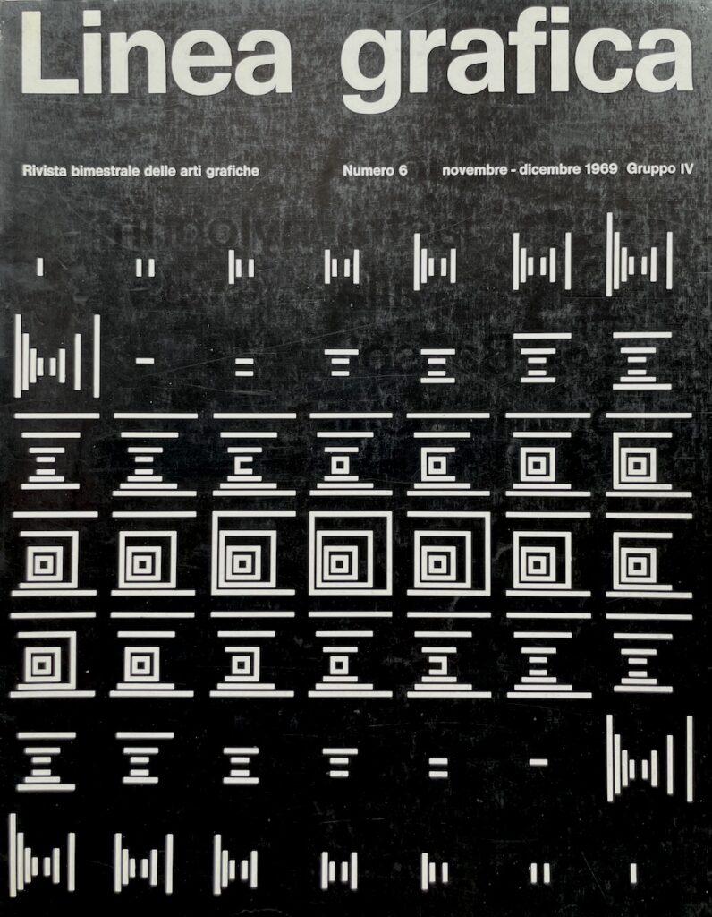 Linea Grafica – N. 6 (Novembre – Dicembre 1969)