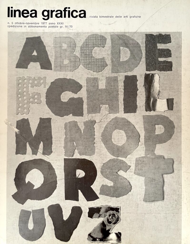 Linea Grafica – N. 5 (Ottobre – Novembre 1977)