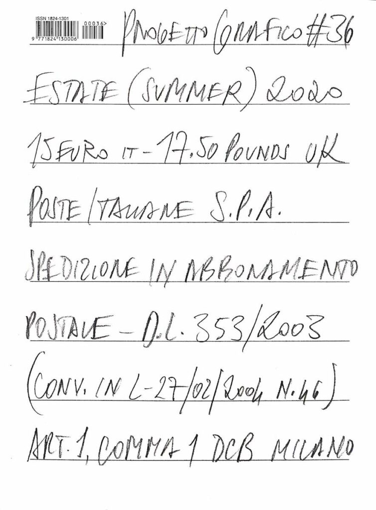 Progetto Grafico – N. 36