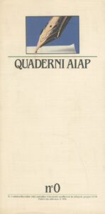 Quaderni Aiap – N. 0
