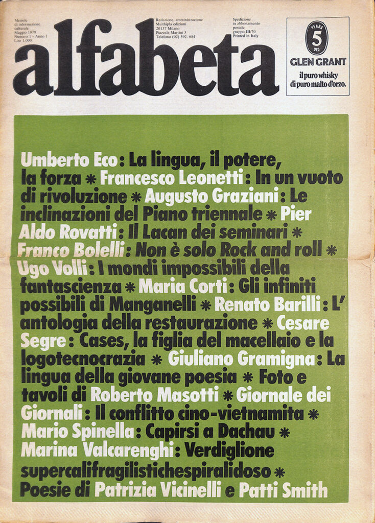 Alfabeta n. 1