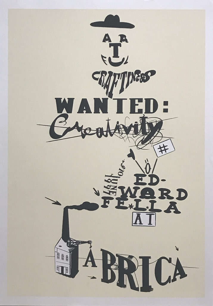 Edward Fella at Fabrica