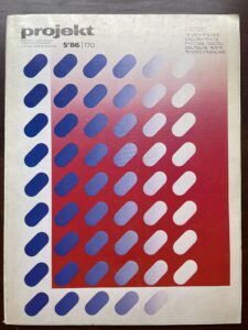 Projekt — N. 5/1986