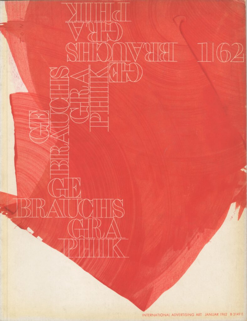 Gebrauchsgraphik 1/1962