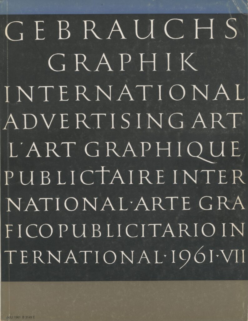 Gebrauchsgraphik 7/1961