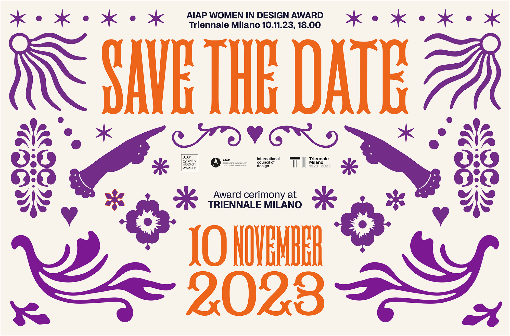 AWDA AIAP SAVE THE DATE Triennale Milano 10 Novembre 2023