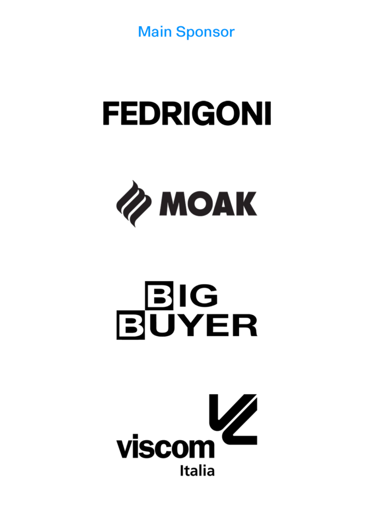 Main Sponsor  Fedrigoni, Moak, BigBuyer, Viscom