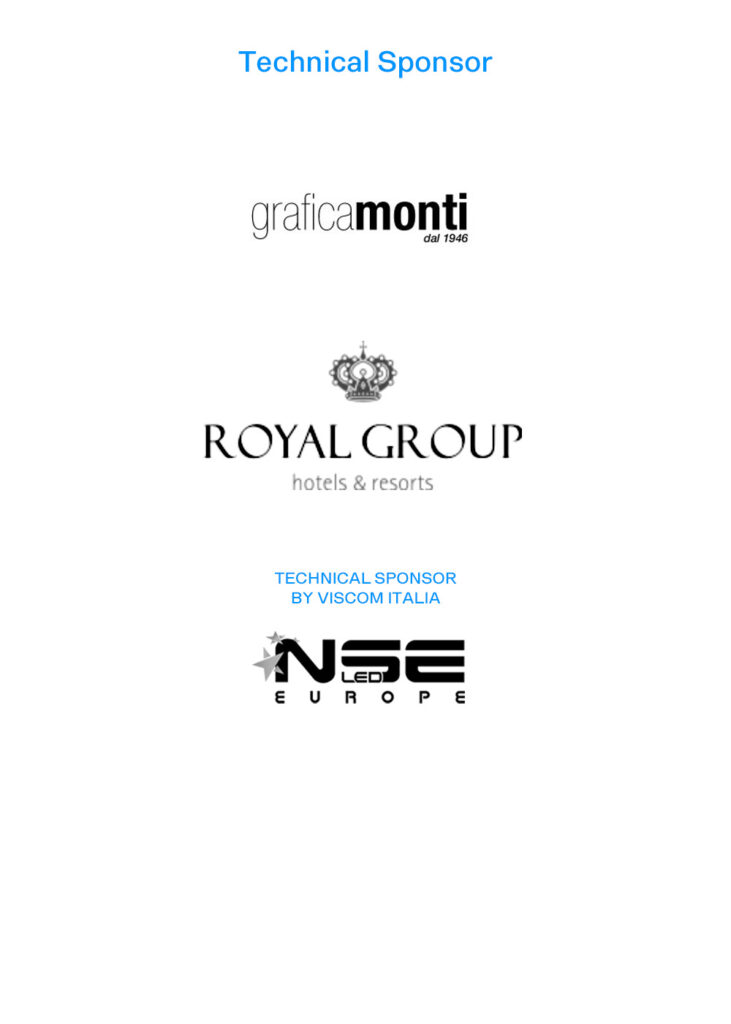 Technical Sponsor: Royal Group, Grafiche Monti; Technical Sponsor by Viscom Italia: NSE Europe