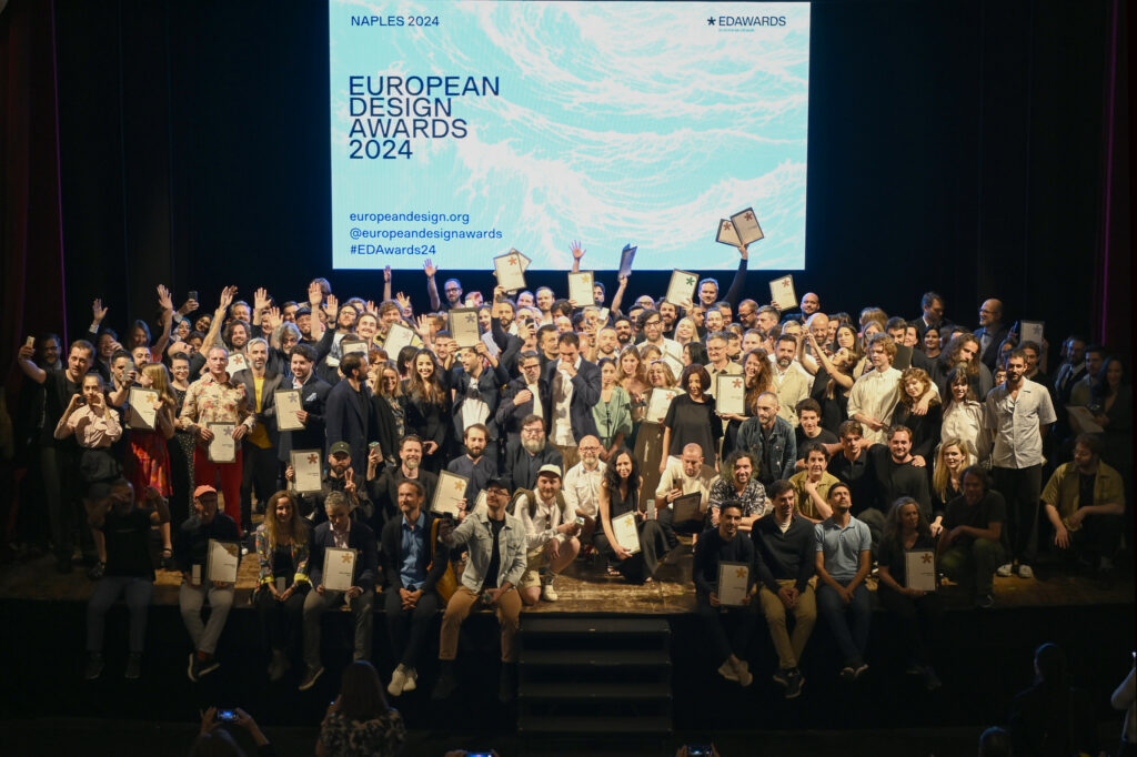 Cerimonia di premiazione European Design Awards a Napoli 2024